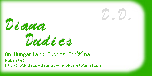 diana dudics business card